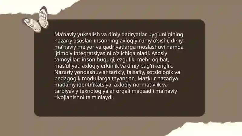 Ma'naviy yuksalish va diniy qadryatlar uyg'unligi 3