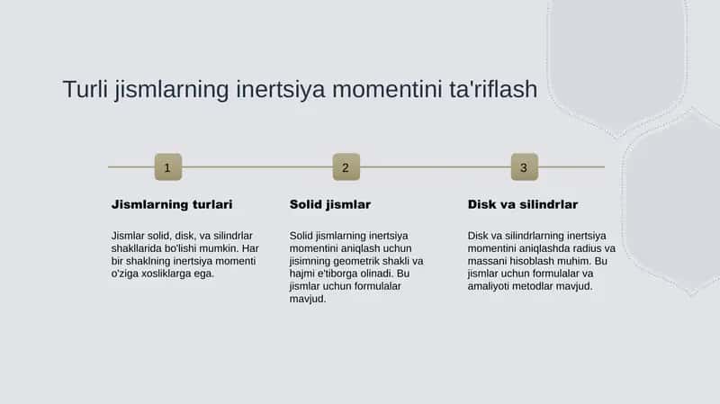 Inertsiya momentini aniqlash 3