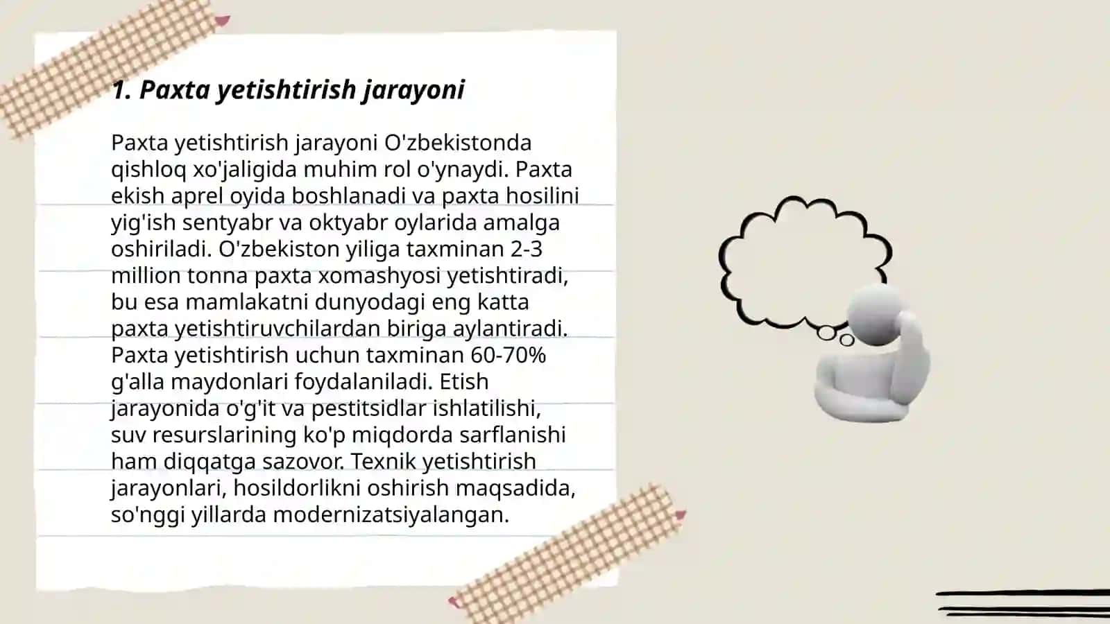Paxta yetishtirish jarayoni 3