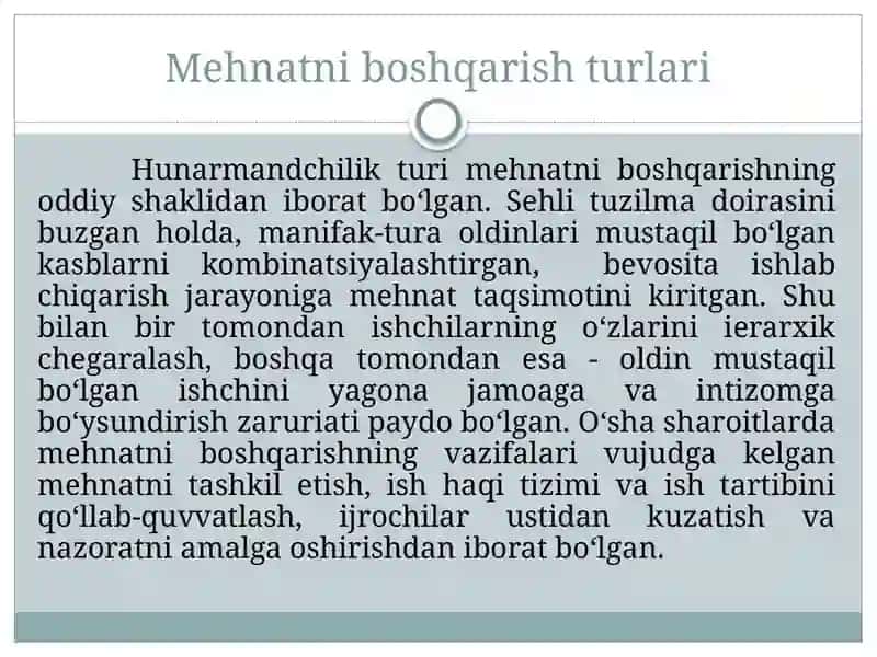 MEHNATNI BOSHQARISH USULLARI 3