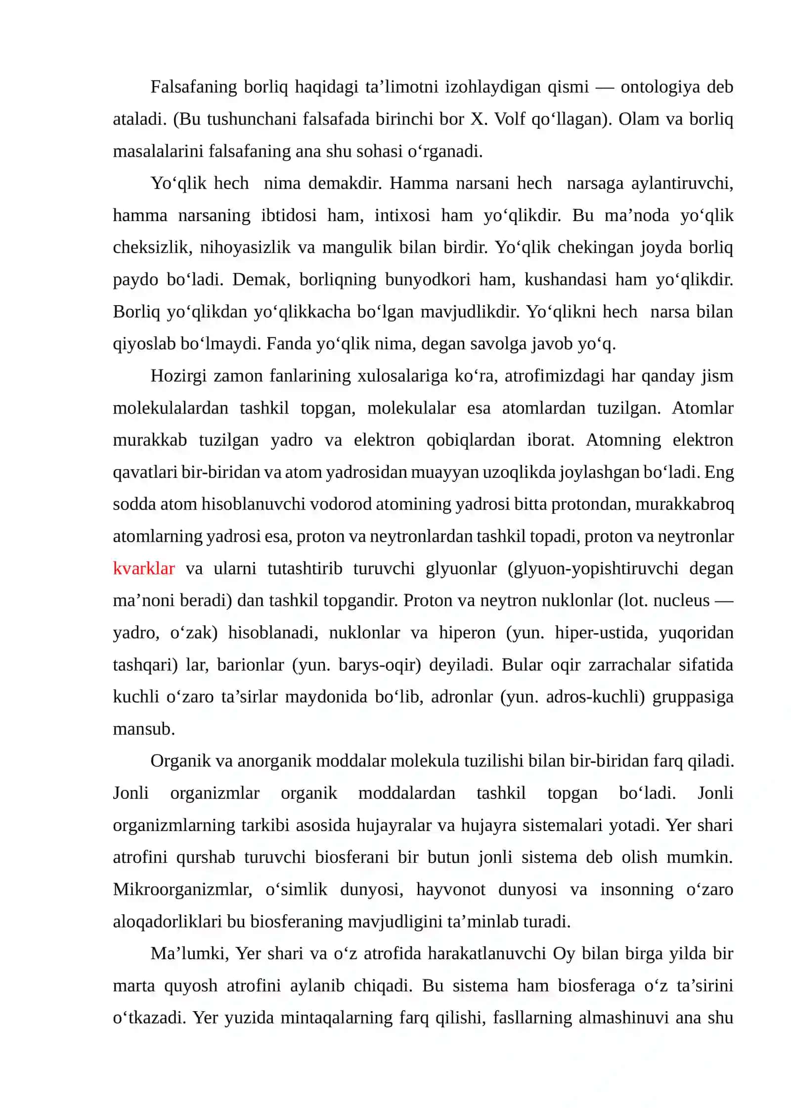 Borliq va rivojlanish falsafasi 3