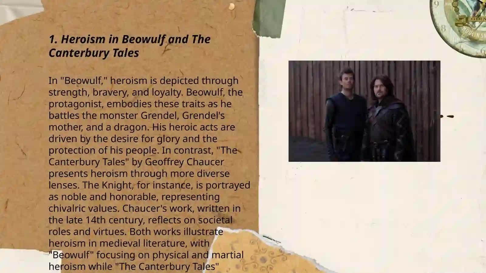 Beowulf and The Canterbury tales 3