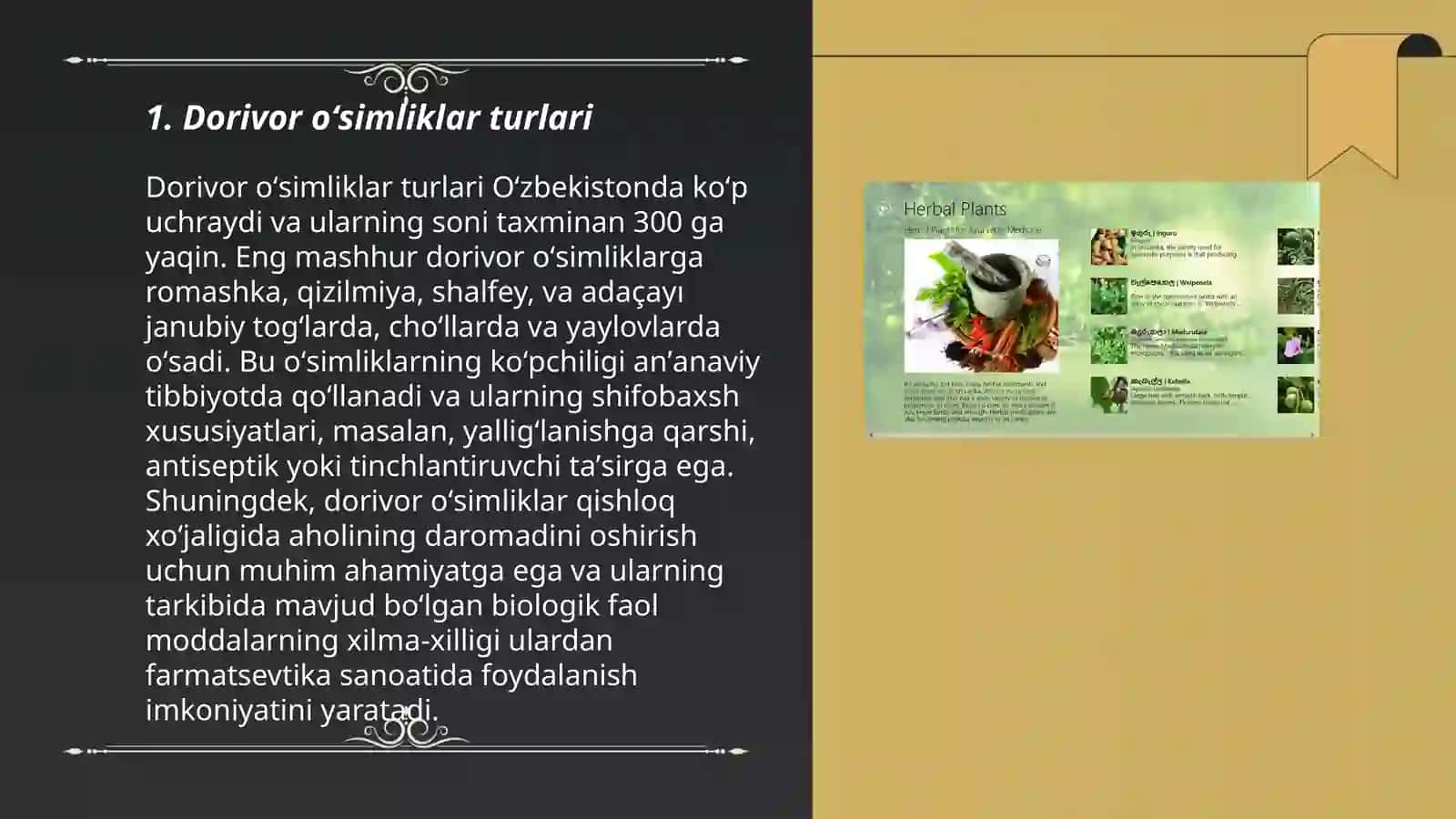 Dorivor oʻsimliklar turlari 3