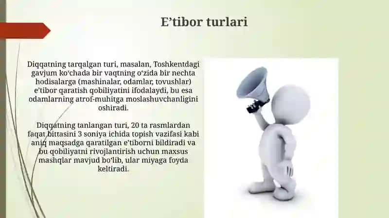 Diqqat haqida tushuncha 3