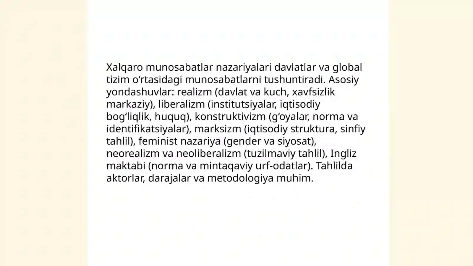 Xalqaro munosabatlar va diplomatiya tushunchalari 3