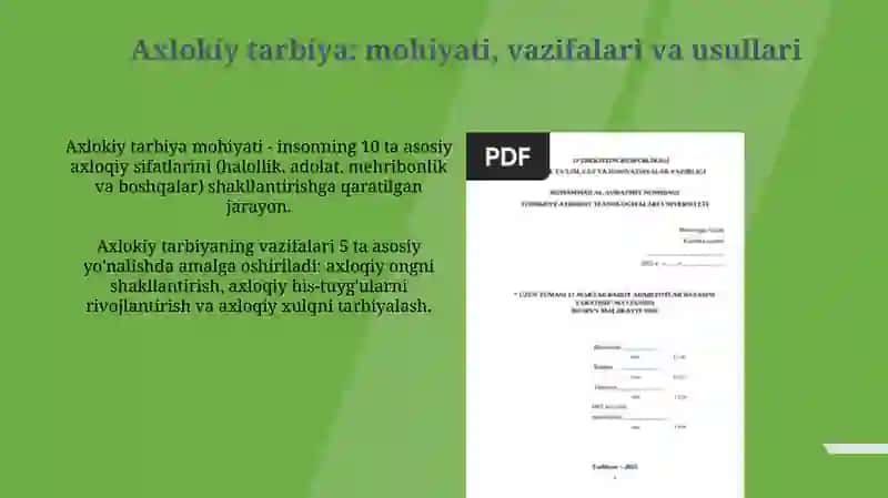 Axlokiy tarbiya 3