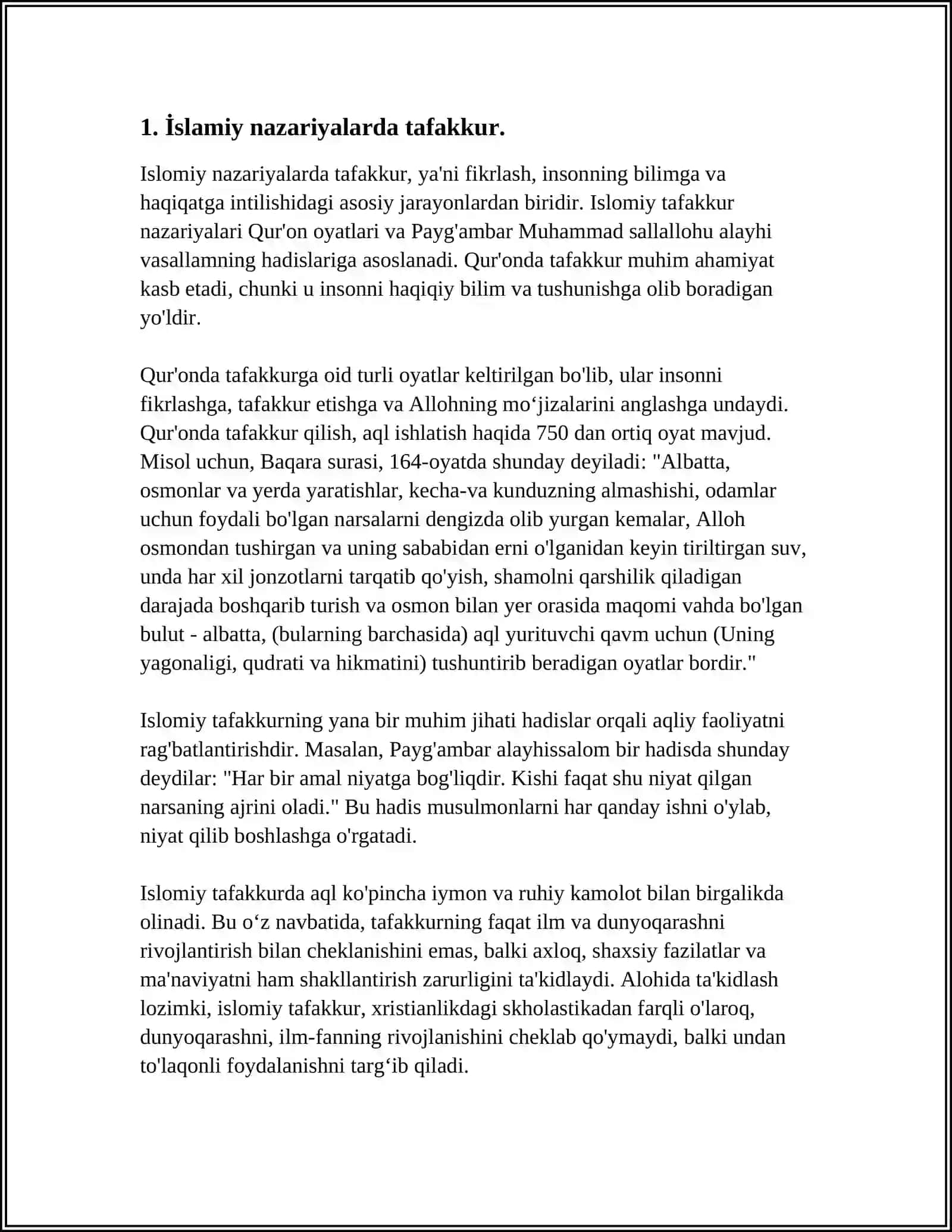 Tafakkur Borasidagi Psixologik Nazariyalar 3