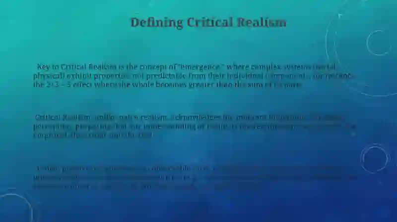 Literature of Critical Realism in English 3