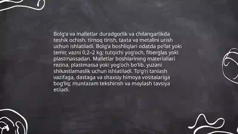 Bolgʻa va malletlar 3
