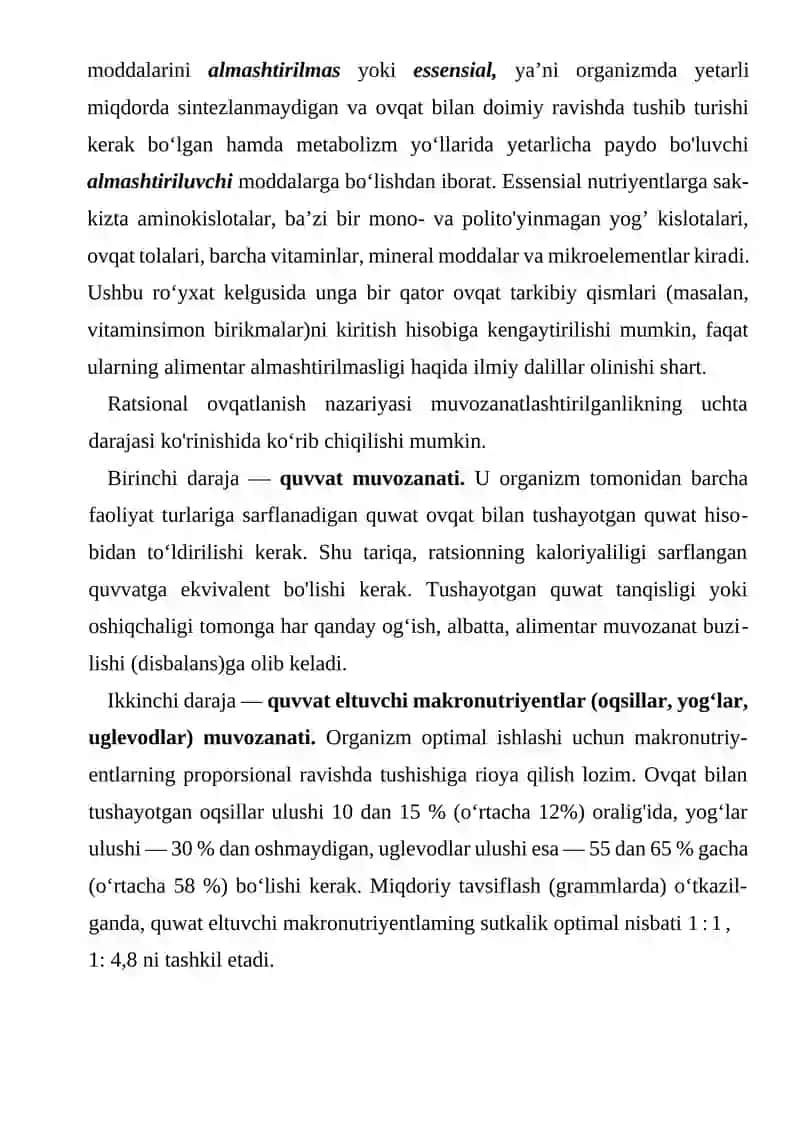 Ratsional ovqatlanish asoslari 3