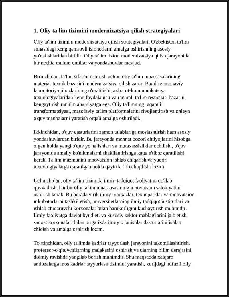 OLIY TA'LIM SOHASIDAGI ISLOHOTLAR 3
