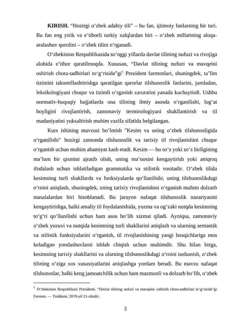 Kesim va uning o‘zbek tilshunosligida o‘rganilishi 3