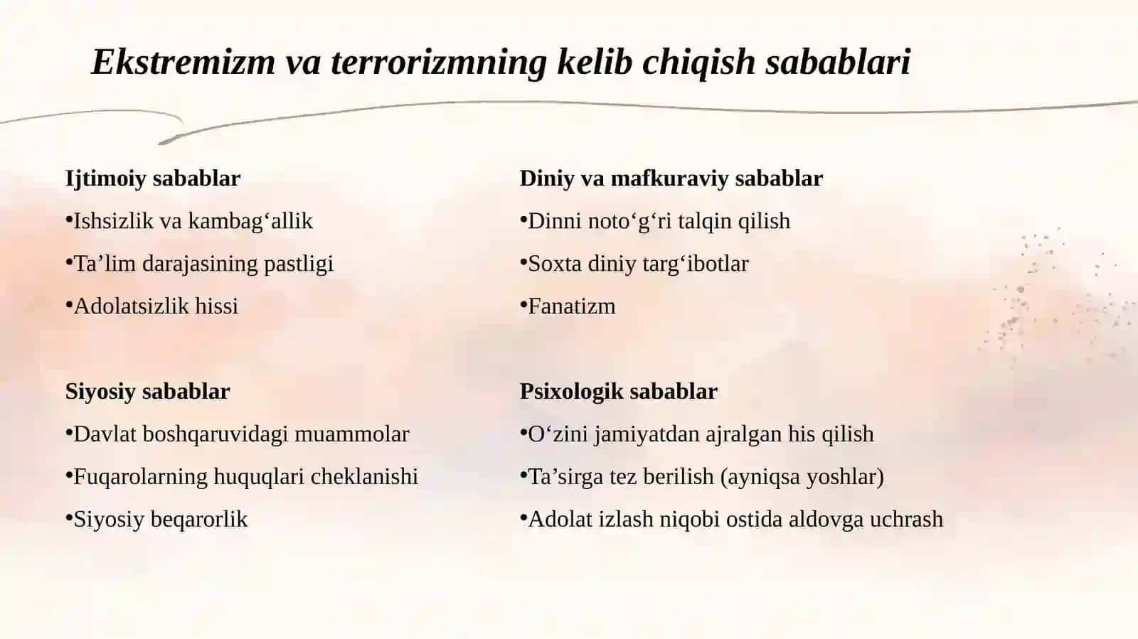 Ekstremizm va terrorizm jamoyat barqarorligi gatahdid 3