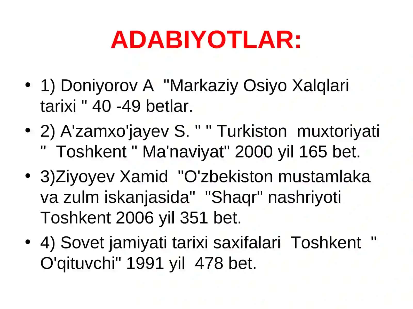Markaziy Osiyo Xalqlari tarixi 3