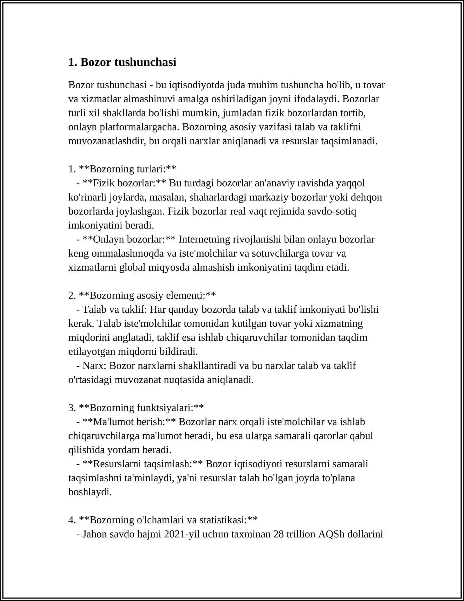 BOZOR VA UNING VAZIFALARI 3