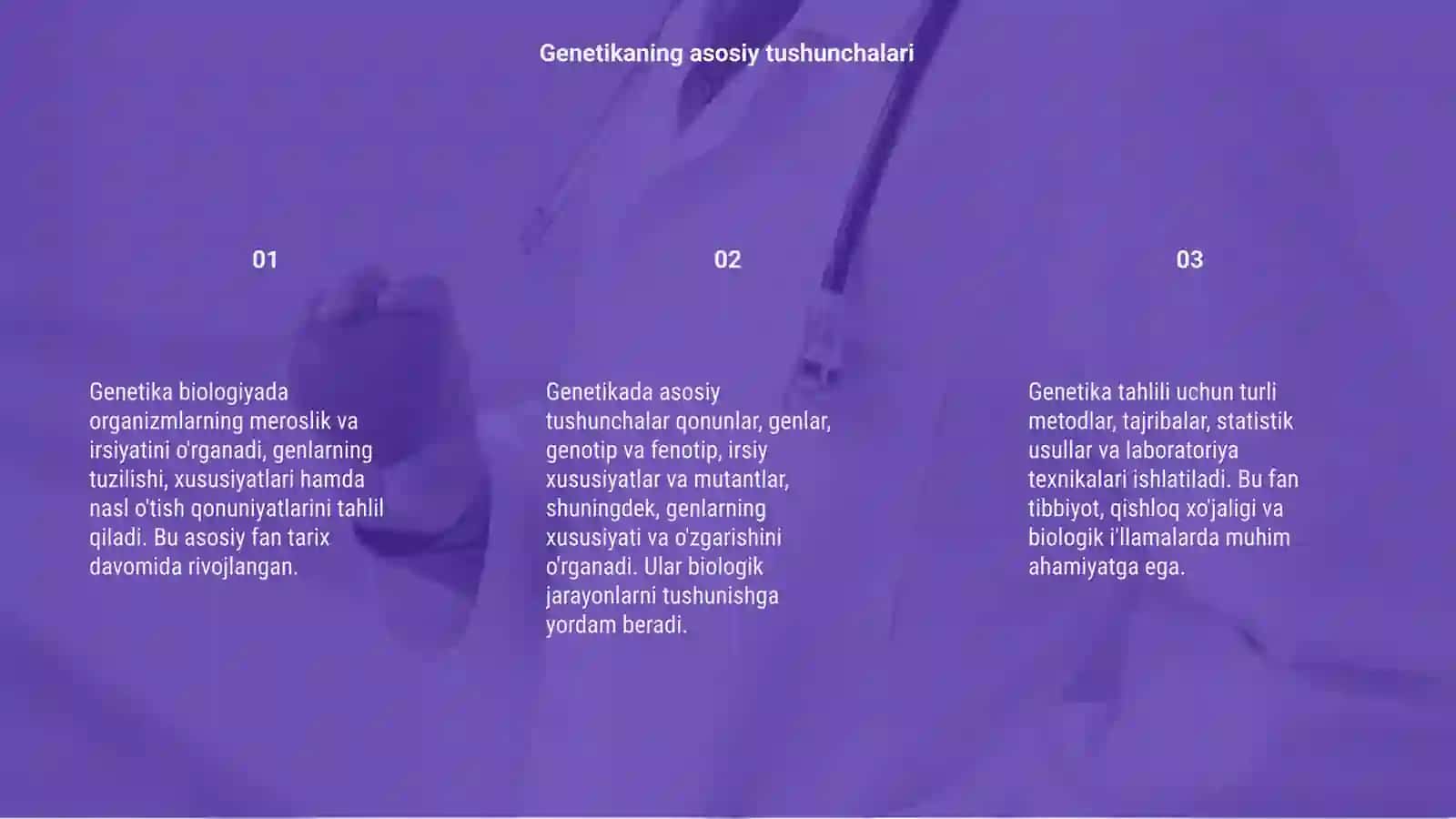Umumiy genetika asoslari 3