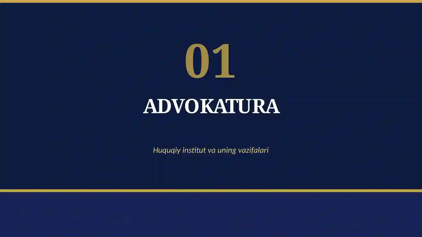 Advokatura toʻgʻrisidagi qonun 3