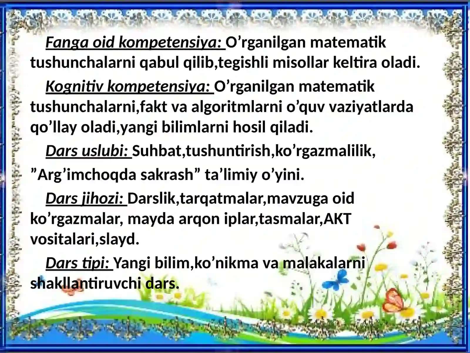 Sonning ulushini so‘zlar yoki sonlar yordamida tasvirlash 3