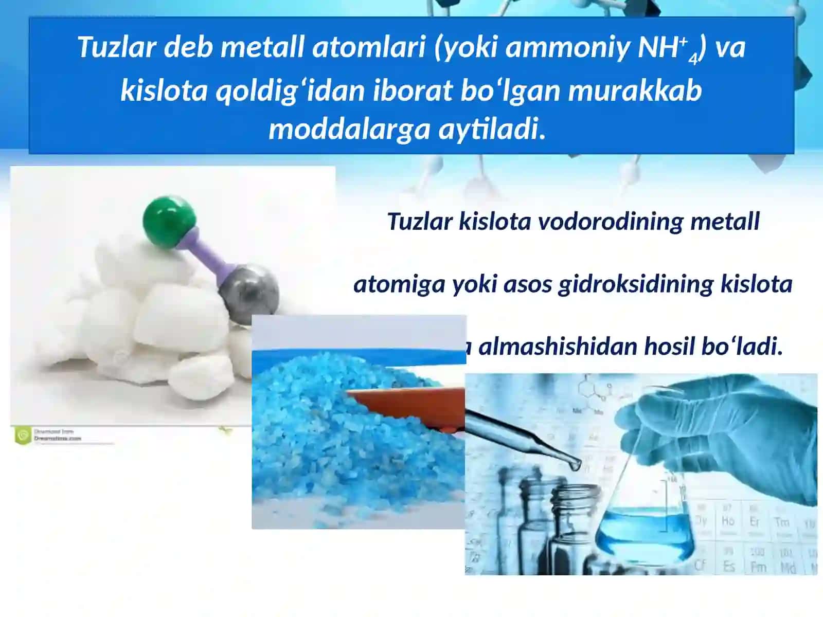 Tuzlartarkibi, tuzilish i vanomlanishi 3