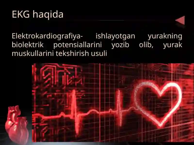 Yurak faoliyatini tekshirish usullari. Elektrokardiografiya 3