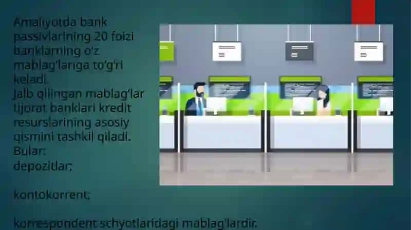 Tijoratbanklarining passiv operatsiyalari 3