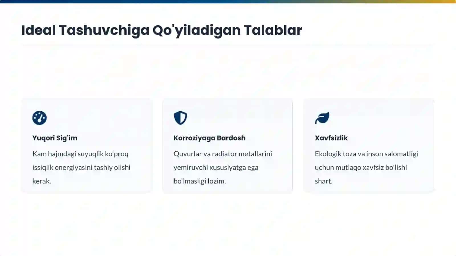 Isitish Tizimlarida Issiqlik Uzatuvchilar 3
