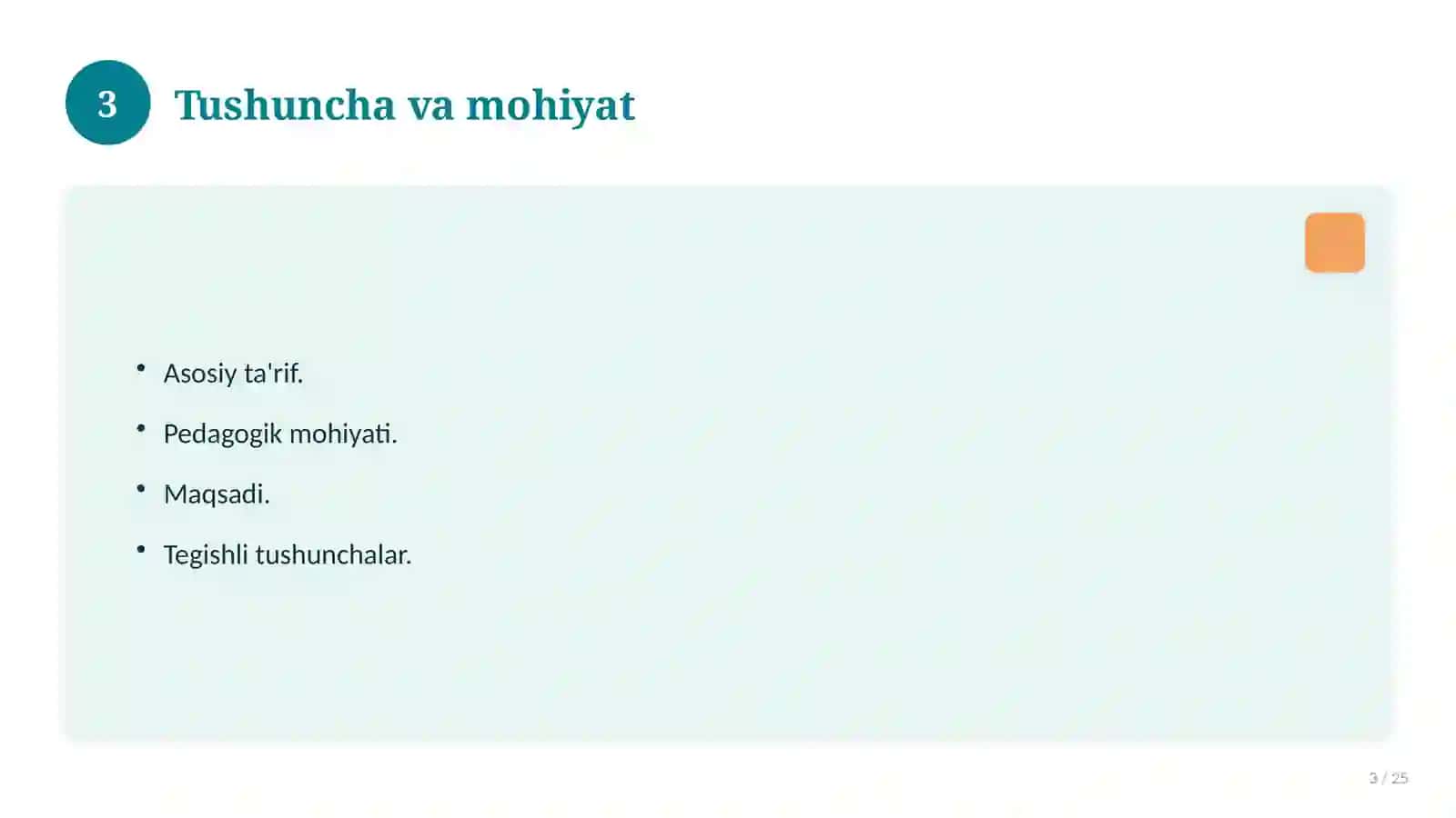 Pedagogik amaliyot hisoboti (namuna) 3