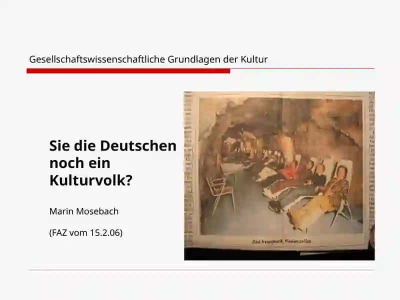 Gesellschaftswissenschaftliche Grundlagen der Kultur 3