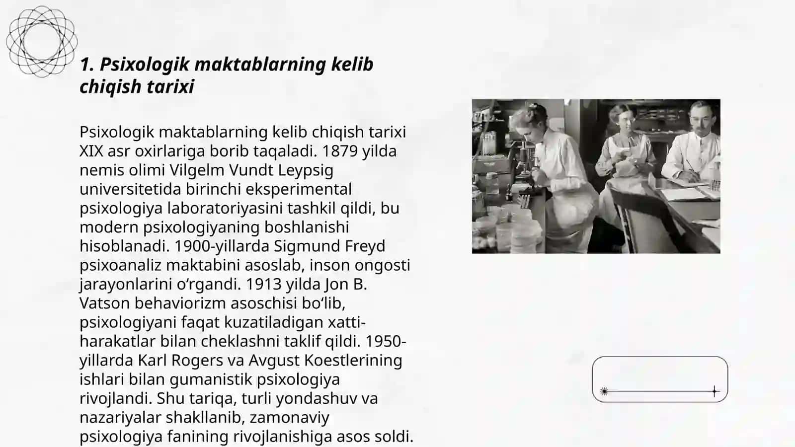 Psixologik maktablarning yuzaga kelishi tarixi 3