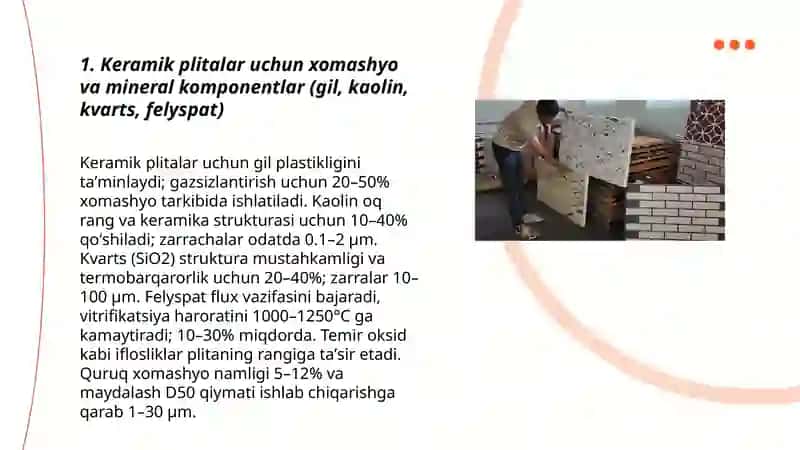 Keramik plitalar ishlab chiqarish technologiyasi 3