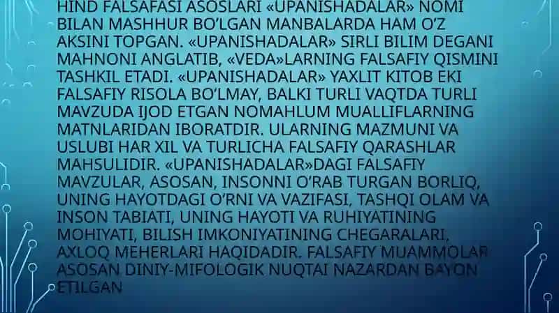 Hindistonda Falsafiy Fikrlarning Paydo Bo'lishi 3