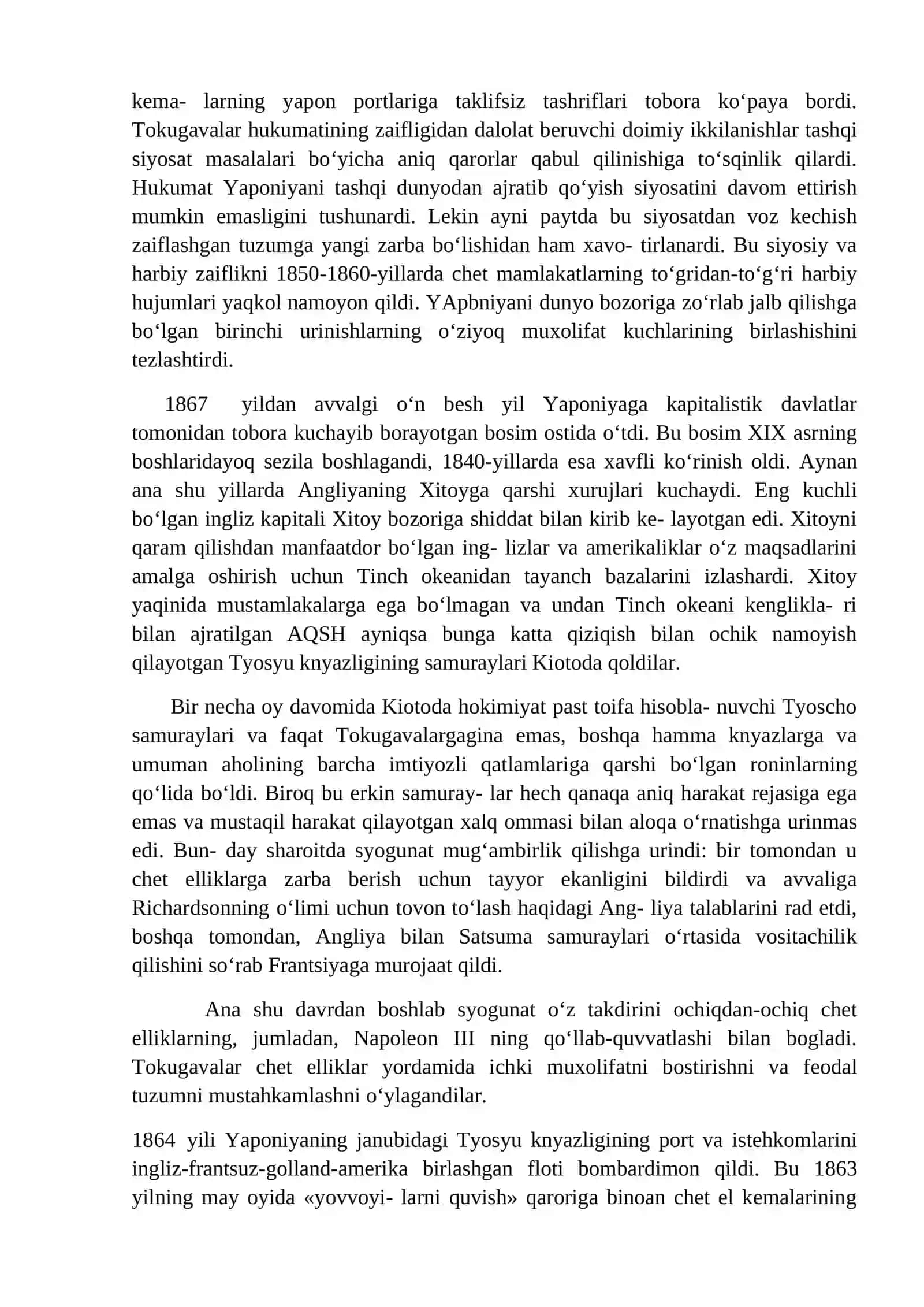 XIX ASR - XX ASRNING BOSHLARIDA YAPONIYA 3