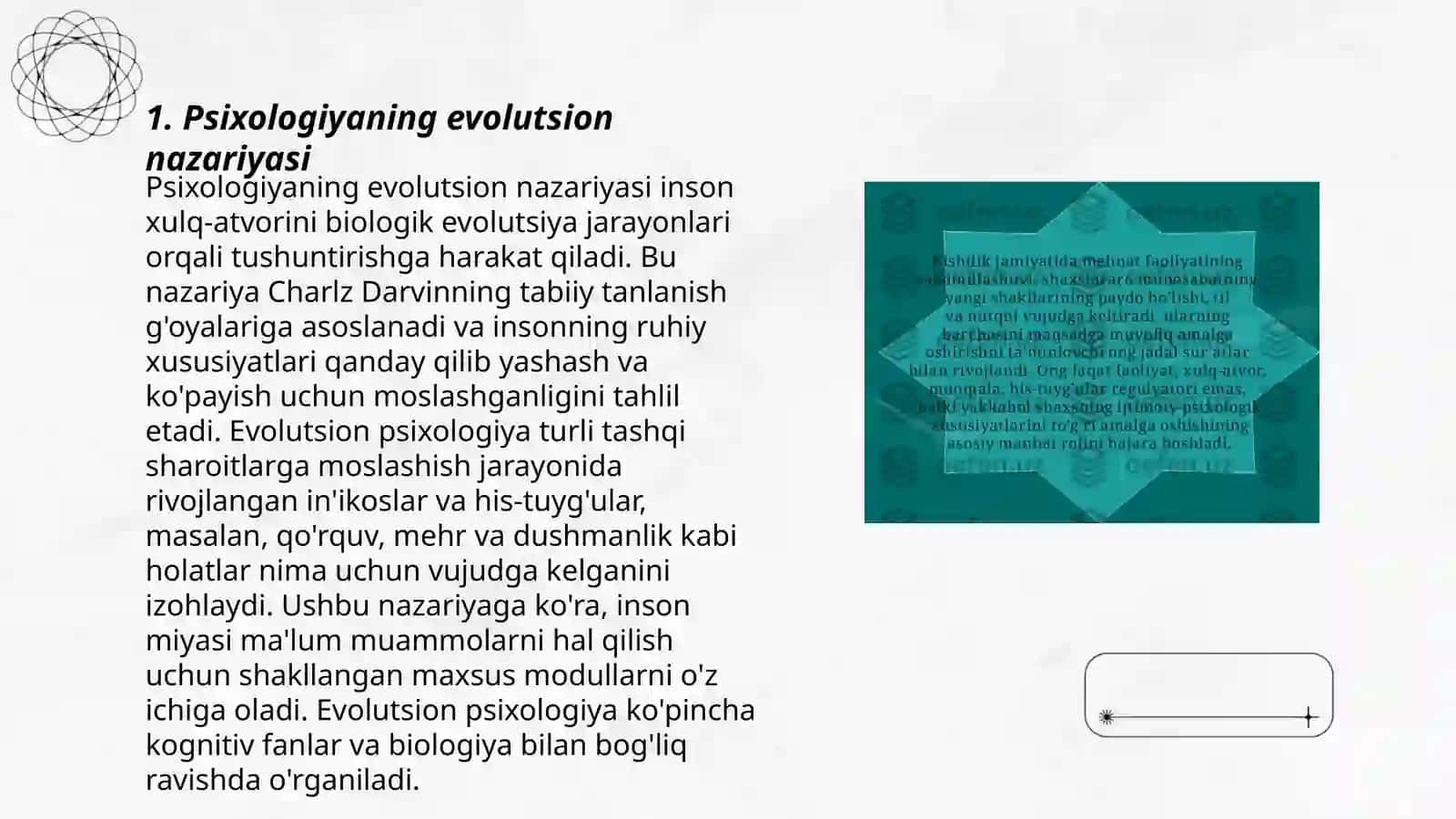 Psixologiyaning evolutsion tarixi 3