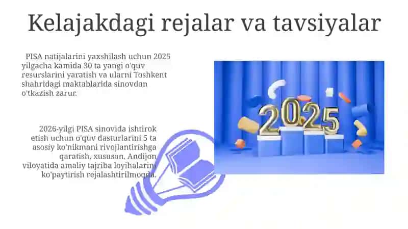 PISA 2022Oʻzbekistonning ishtirok ivanatijalari 3