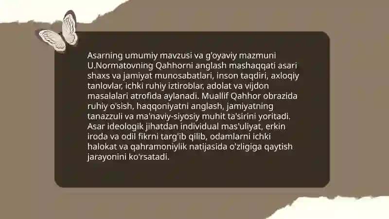 Qahhorni anglash mashaqqati 3