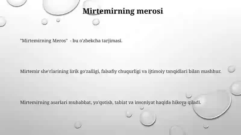 Mirtemirning Meros 3