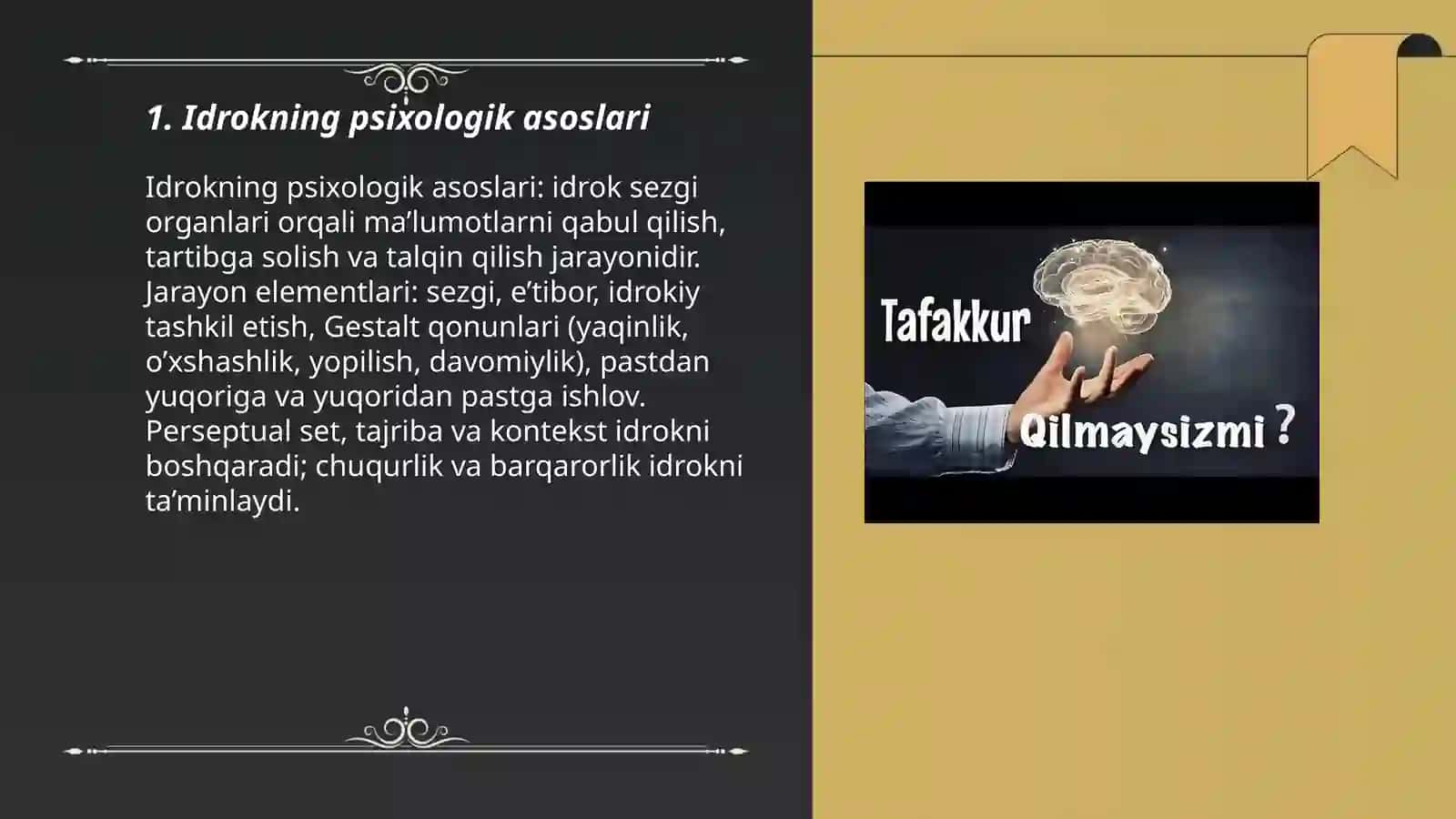 Idrokning psixologik asoslari 3