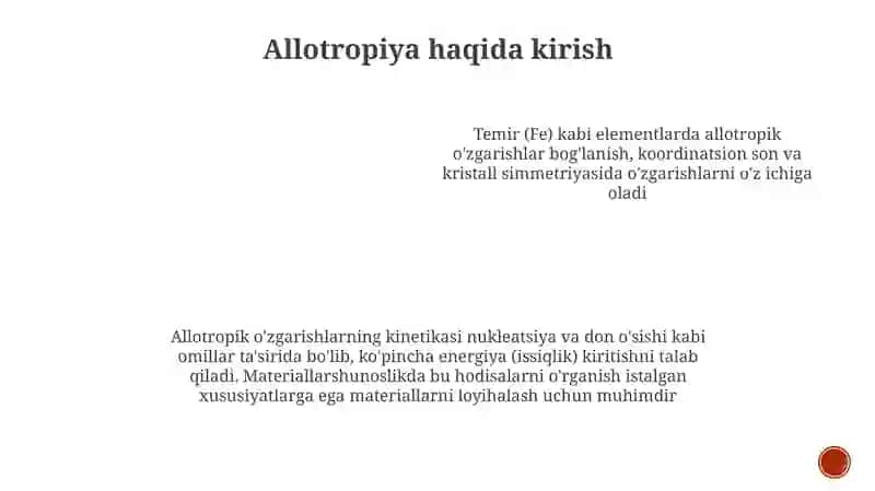Allotropik shakl o'zgarishlari 3