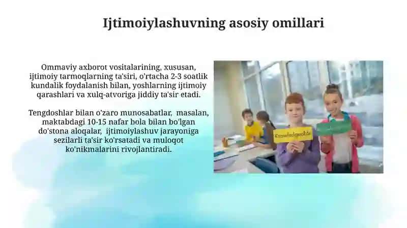 Iqtidorli talabalarning ijtimoiylashuv darajasi 3