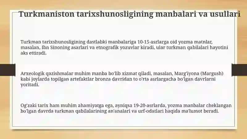 Turkmanlar tarixshunosligi 3