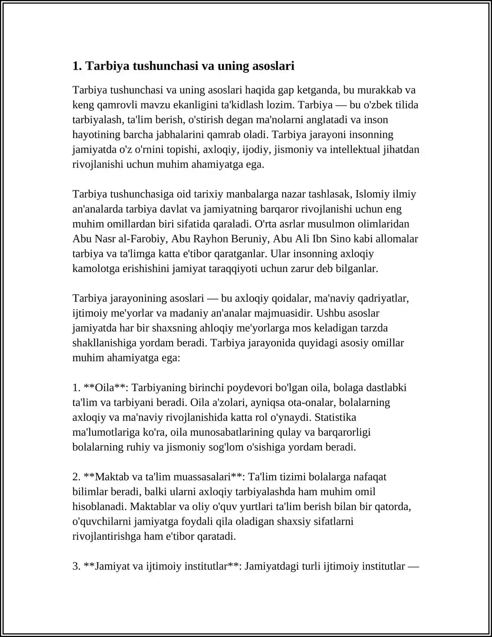 OILADA TARBIYA ASOSLARI 3