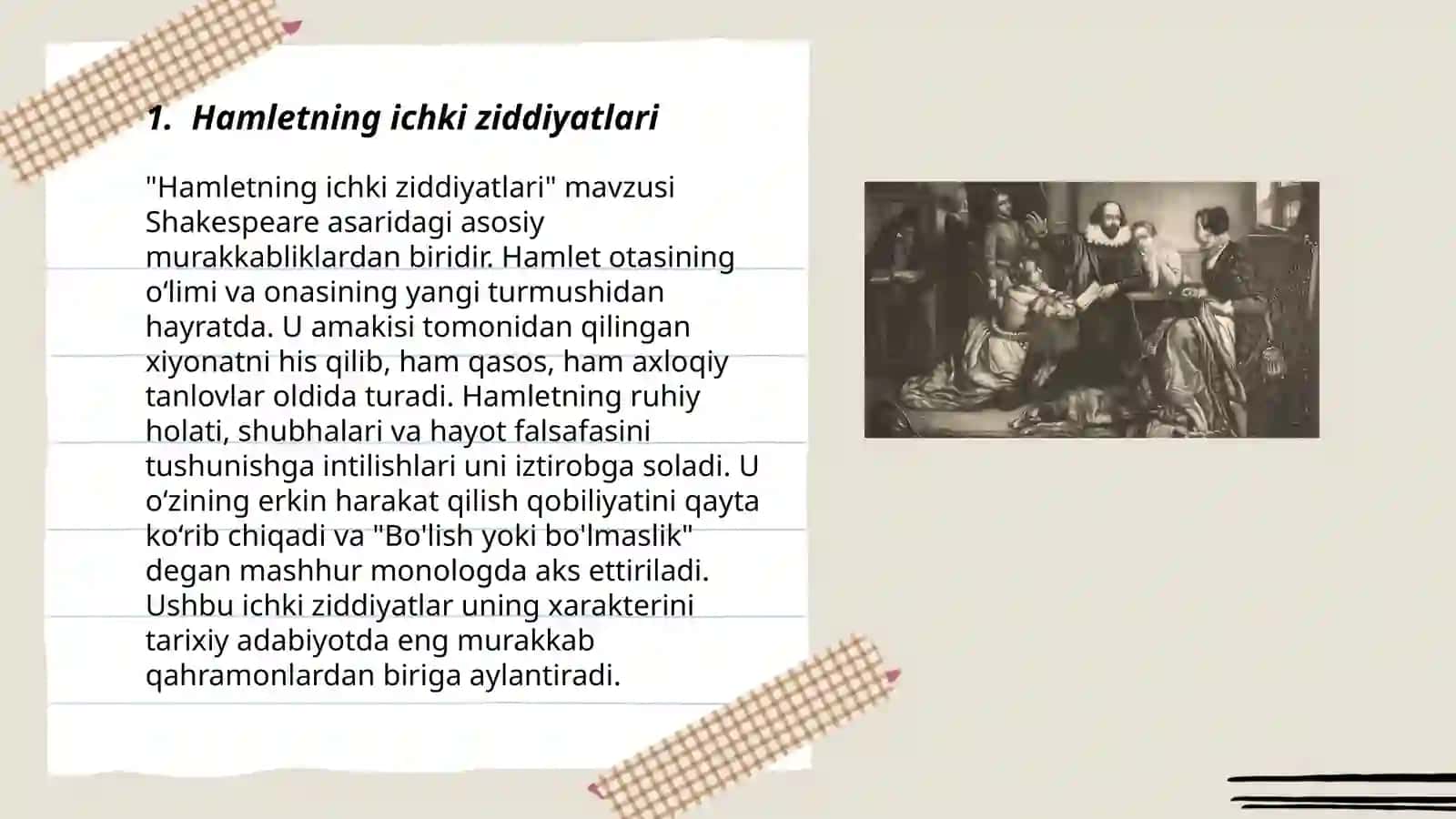 Shekspir "Hamlet" asari tahlili 3