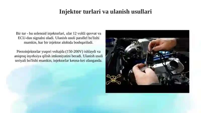 Injektorlar ulanish sxemasi 3