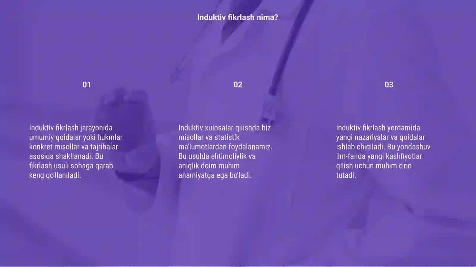 Induktiv xulosa chiqarish 3