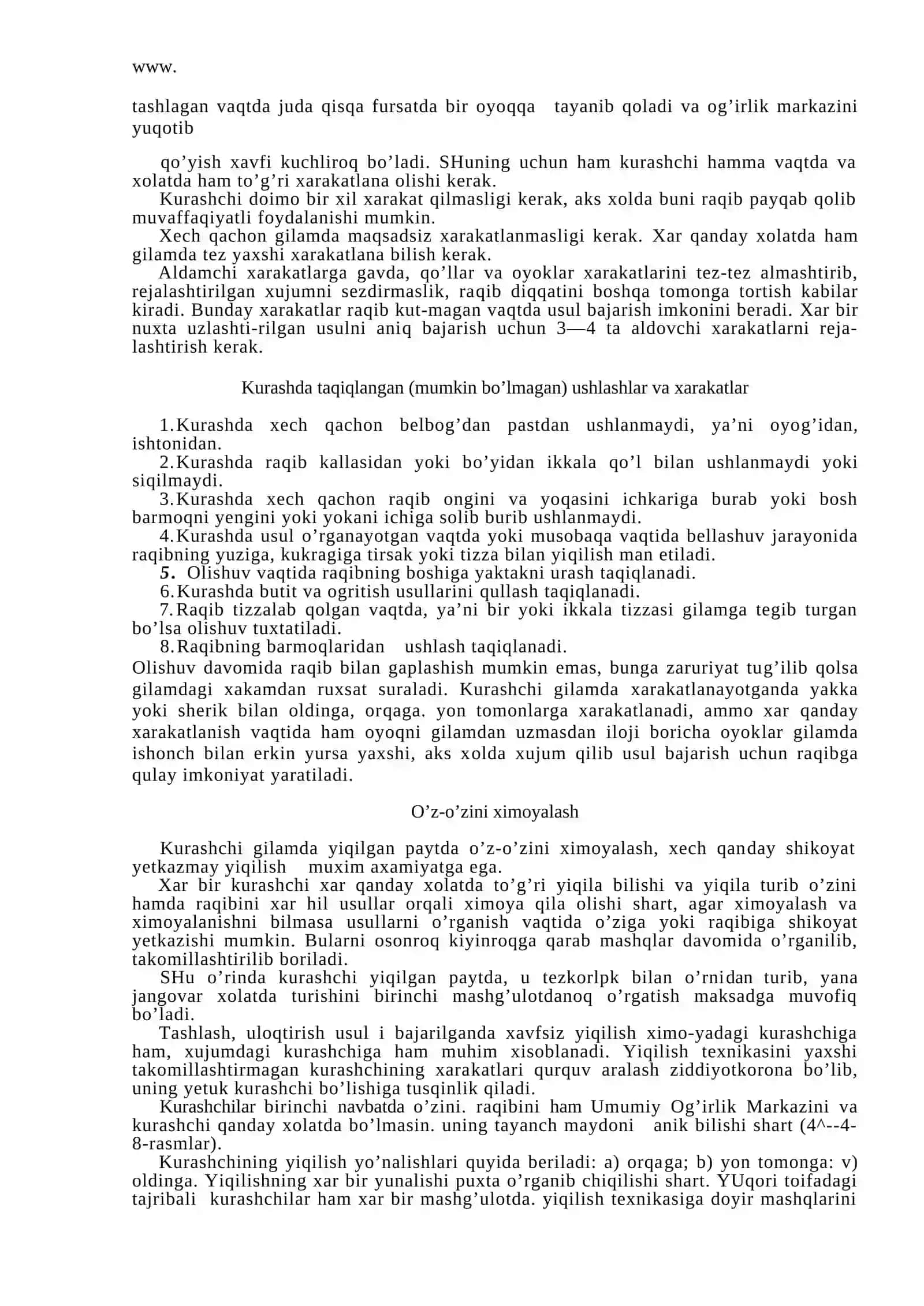 Kurash texnikasi va taktikasi 3