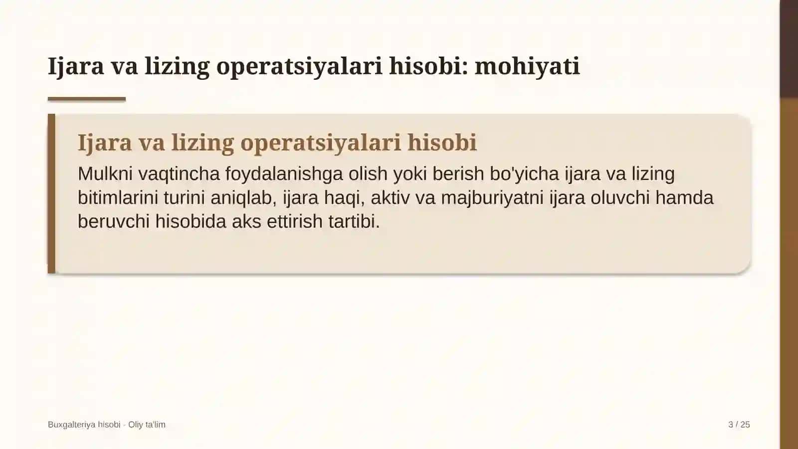 Korporativ axborot tizimlarida ijara va lizing operatsiyalari hisobi 3