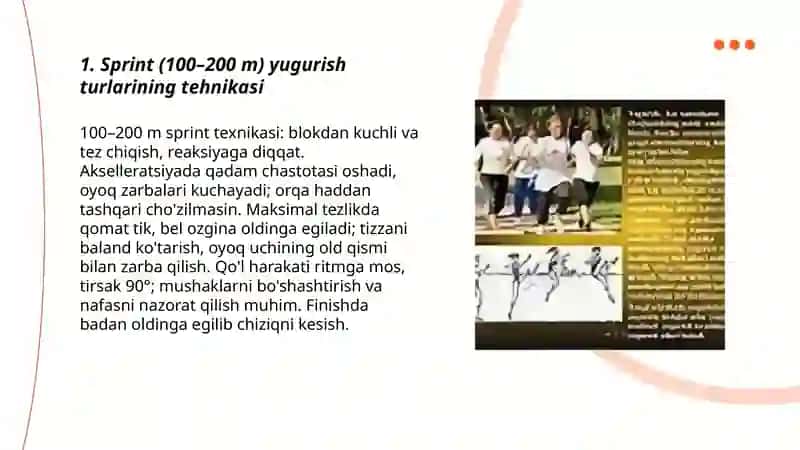 Yugurish turlari tehnikasi 3