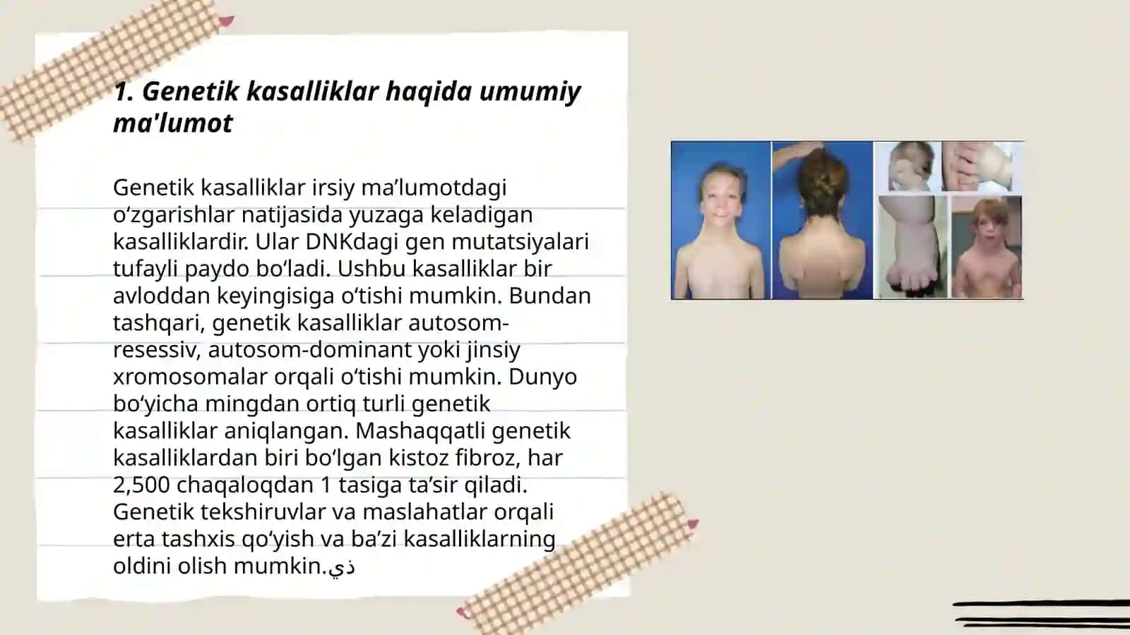 Genom kasalliklari 3