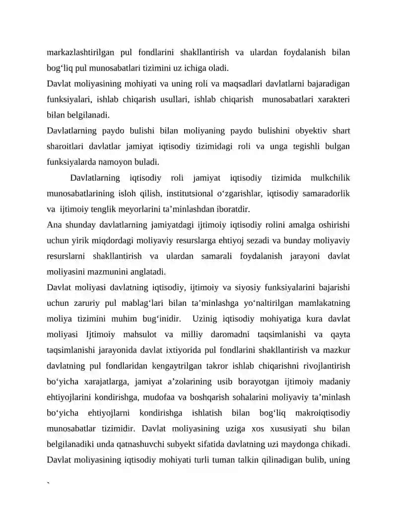 Davlat moliyaviy infratuzilmasining asosiy elementlari 3