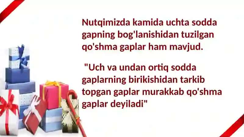 Murakkab qo‘shma gap tasnifi tahlili 3